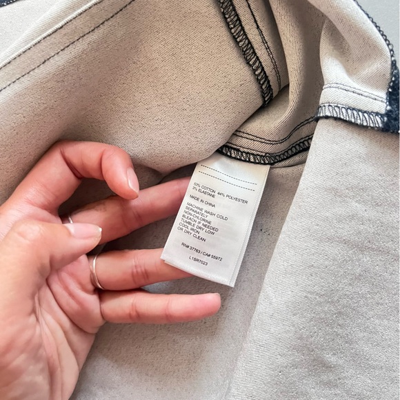 Laundry by Shelli Segal Brushed Cotton Collared Belted Dark Grey Dress Size 2 - Picture 10 of 12